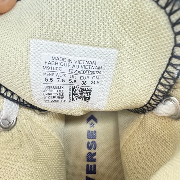 Converse Black High Top Sneakers with White Accents - Picture 5 of 6